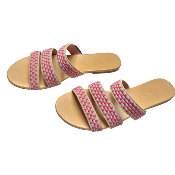 Rothy’s The Triple Band in Hot Pink Basket Stitch Size 7.5 - Picture 3 of 9